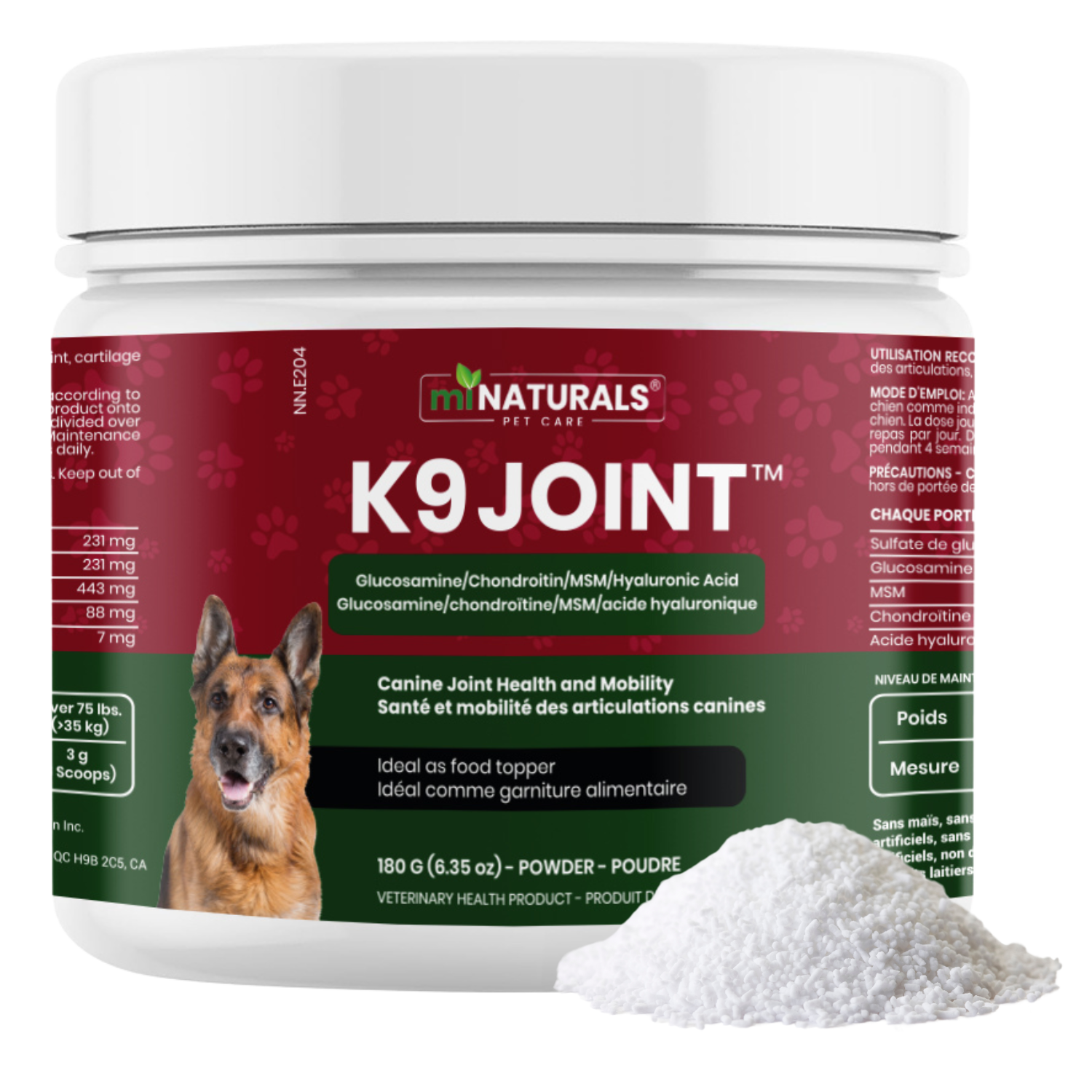 K9 Joint Powder (Glucosamine, Chondroitin, MSM, and Hyaluronic Acid)