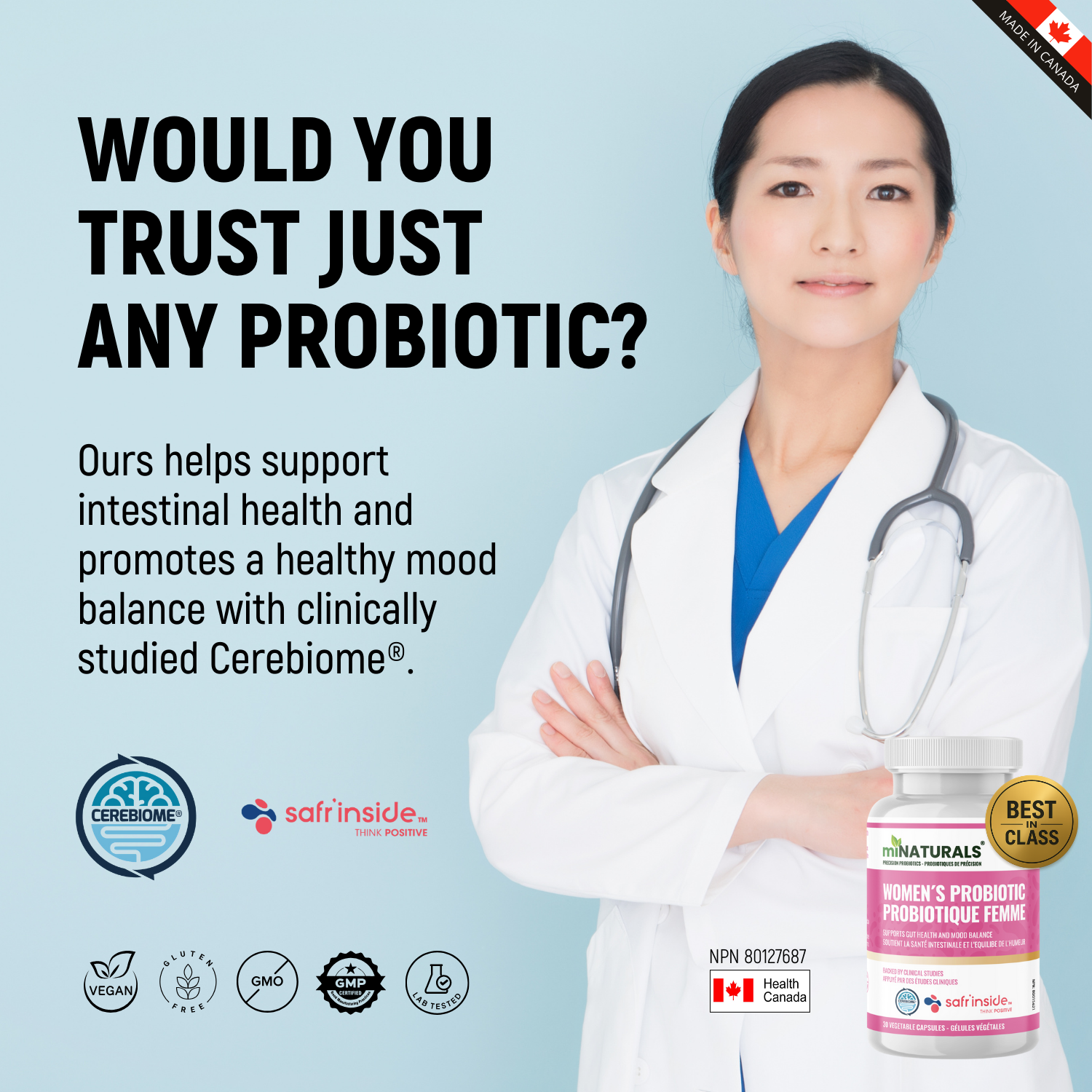 Probiotiques de précision - Probiotiques pour femmes - Intestin et humeur