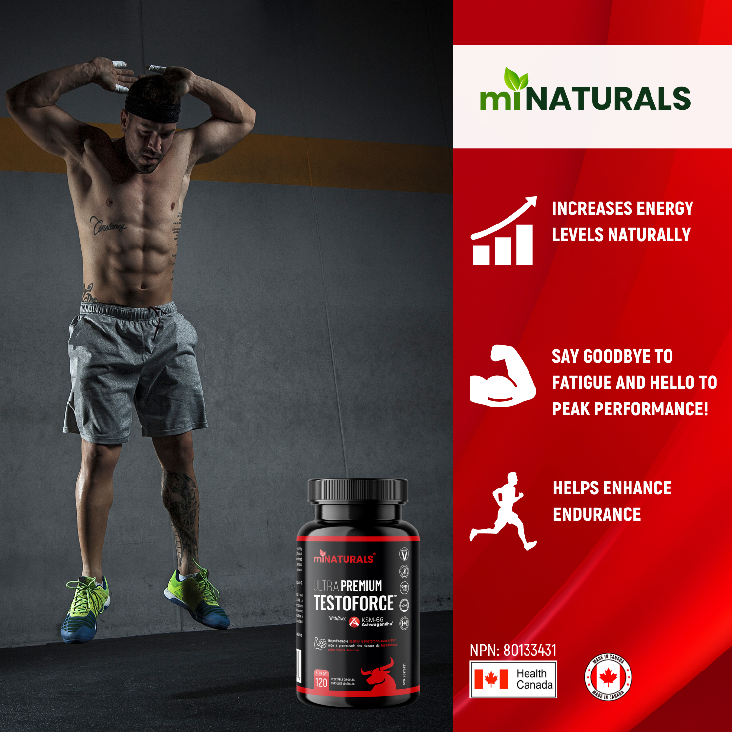 Ultra Premium Testoforce with Ashwagandha KSM-66