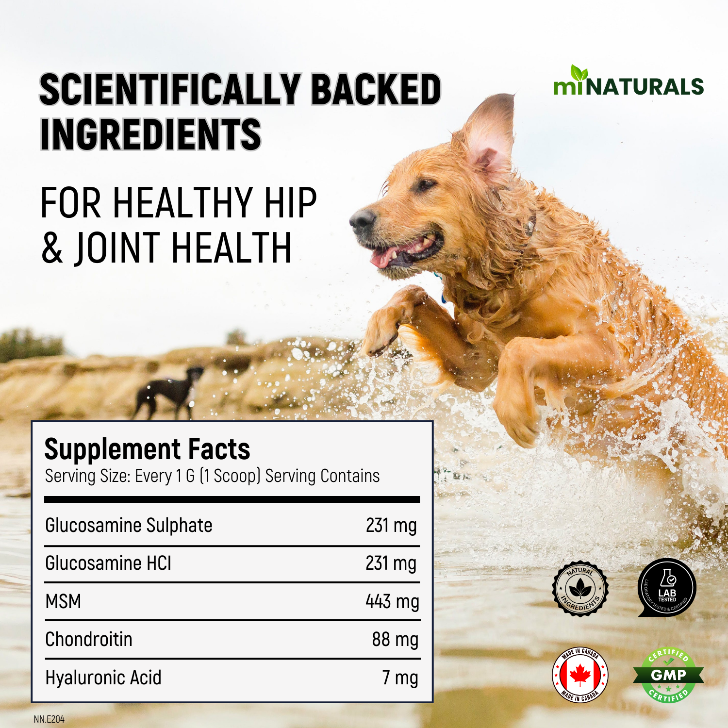 K9 Joint Powder (Glucosamine, Chondroitin, MSM, and Hyaluronic Acid)