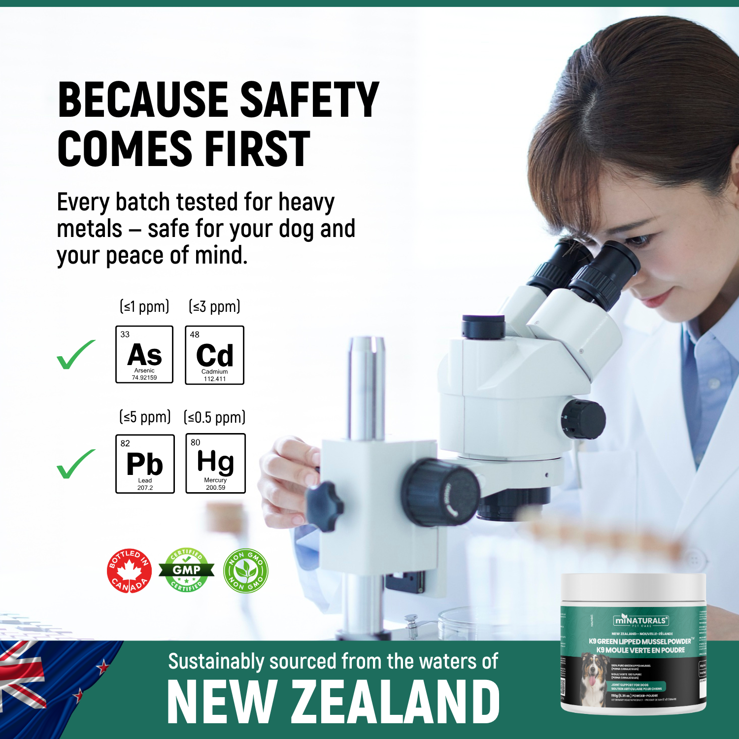 Moule à lèvres vertes pour chiens – Complément alimentaire 100 % pur de Nouvelle-Zélande pour les hanches et les articulations des chiens