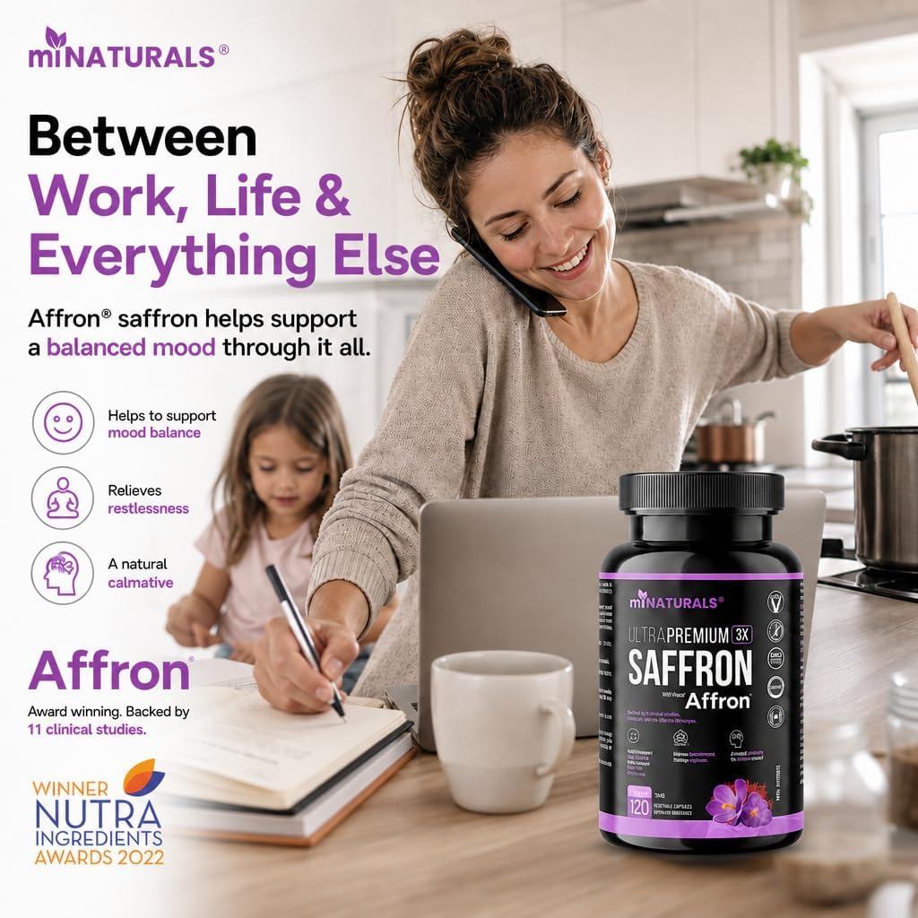 Safran Ultra Premium avec Affron - Un supplément scientifique pour l'équilibre de l'humeur et le soutien au stress