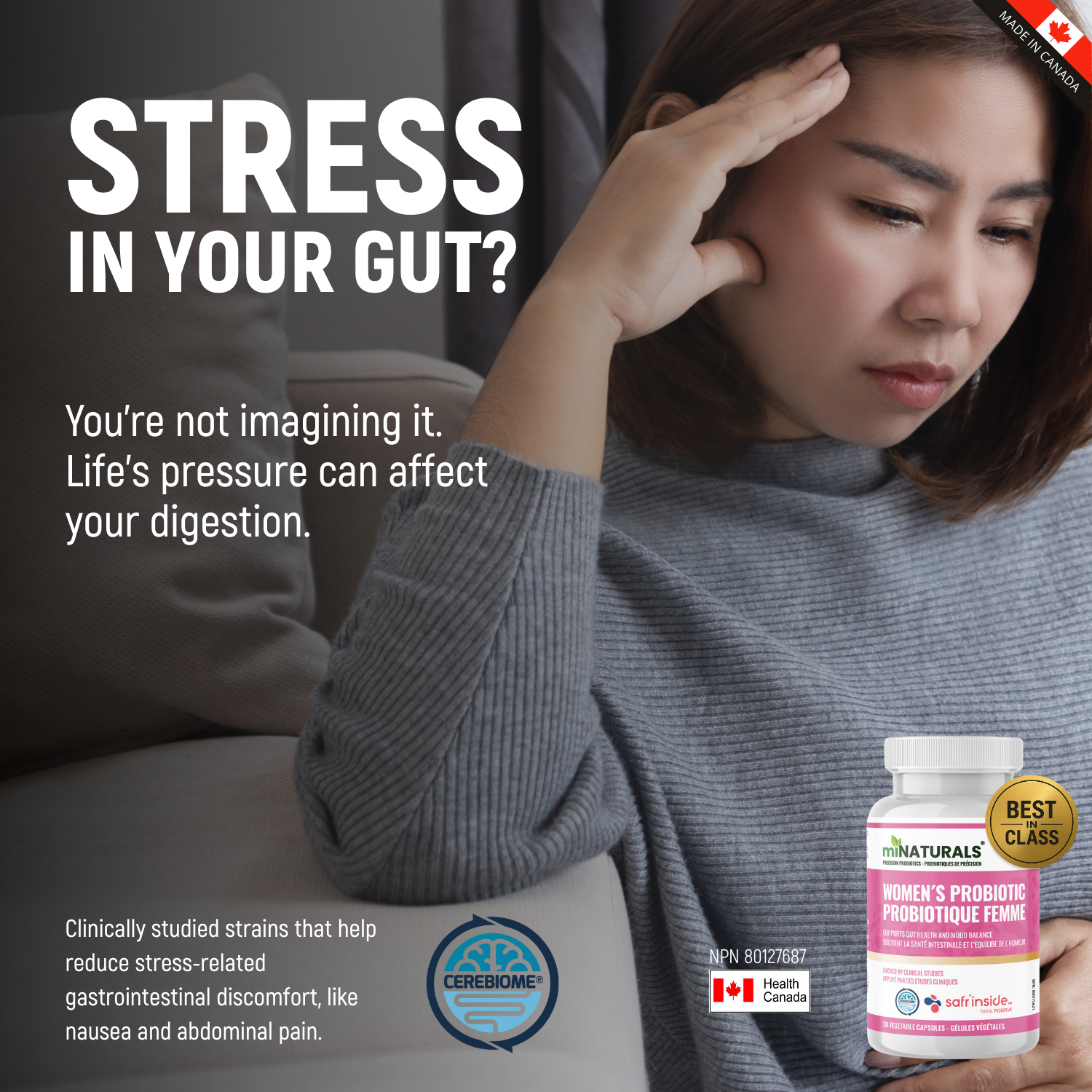 Probiotiques de précision - Probiotiques pour femmes - Intestin et humeur