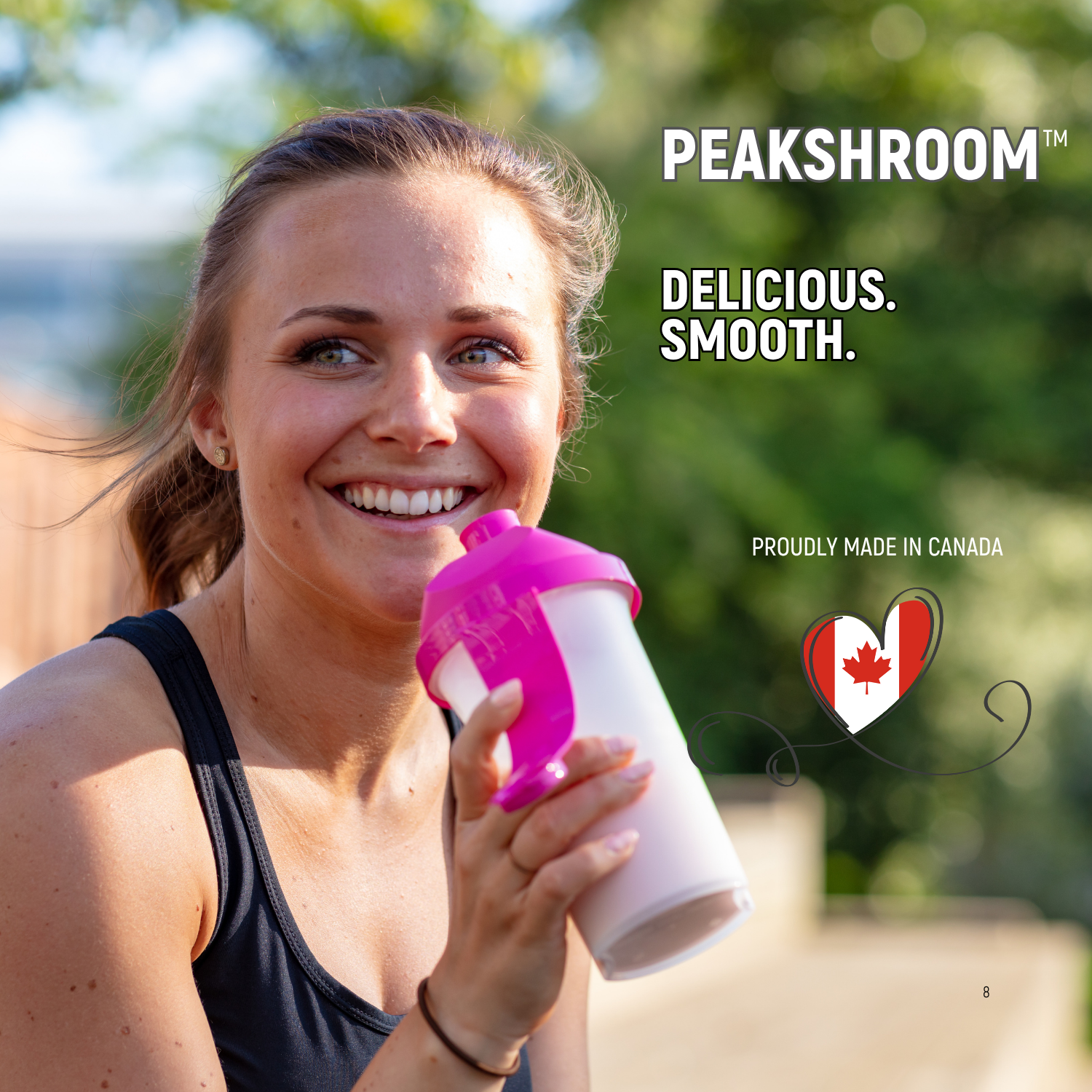Peakshroom Mushroom, Protein, Coffee, Fibre Drink Mix