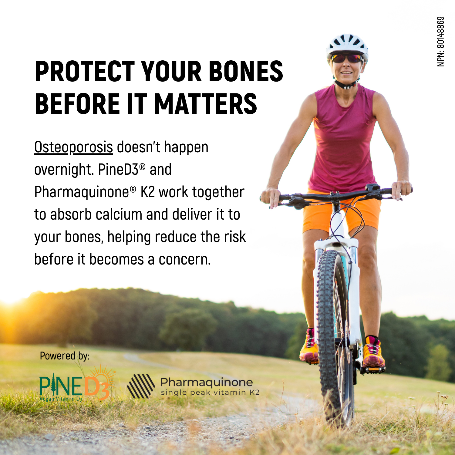 Ultra Premium Plant-Based Vitamin D3 + K2 with Pine D3 and Pharmaquinone K2