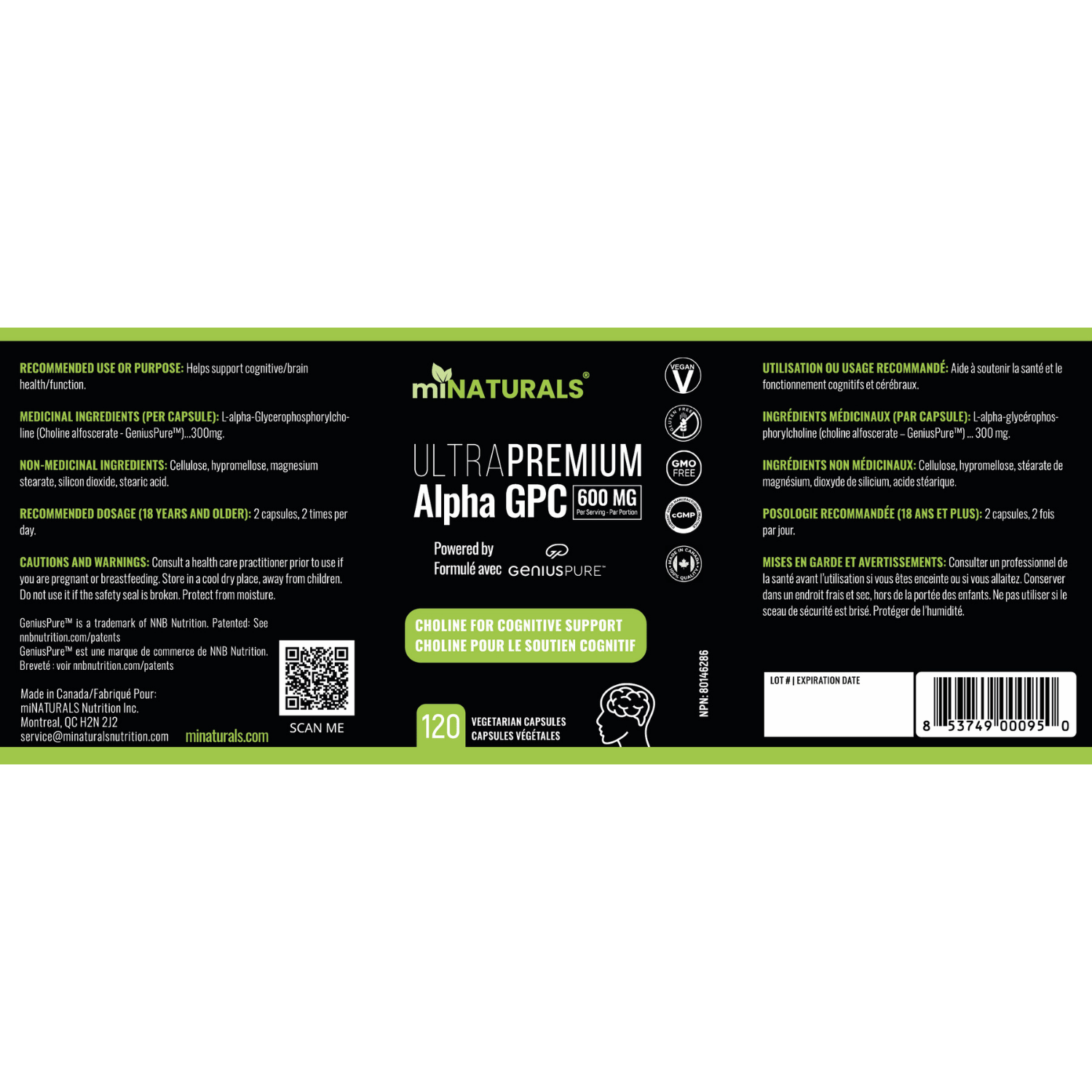 Ultra Premium Alpha GPC with GeniusPure®