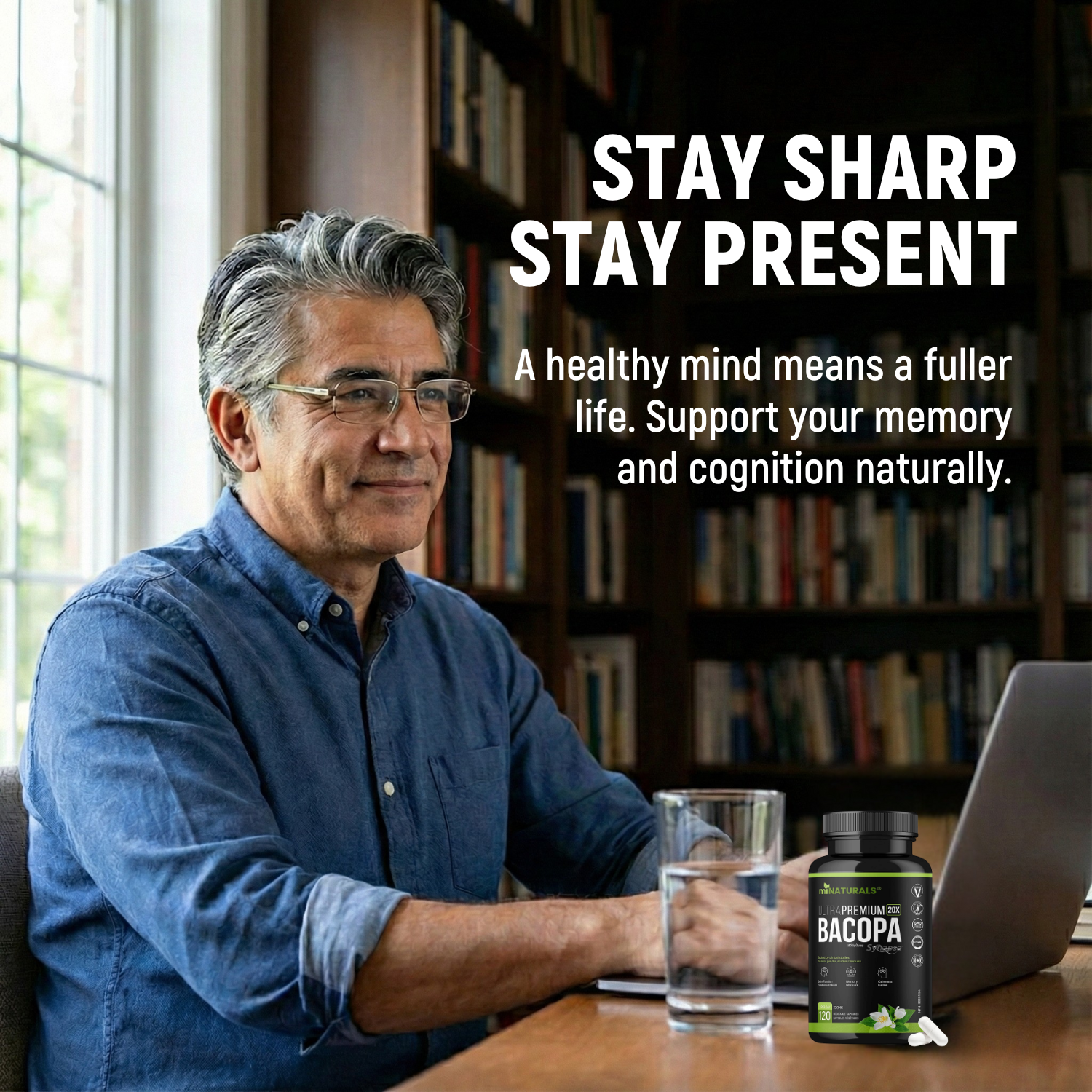 Ultra Premium Bacopa Monnieri with Synapsa