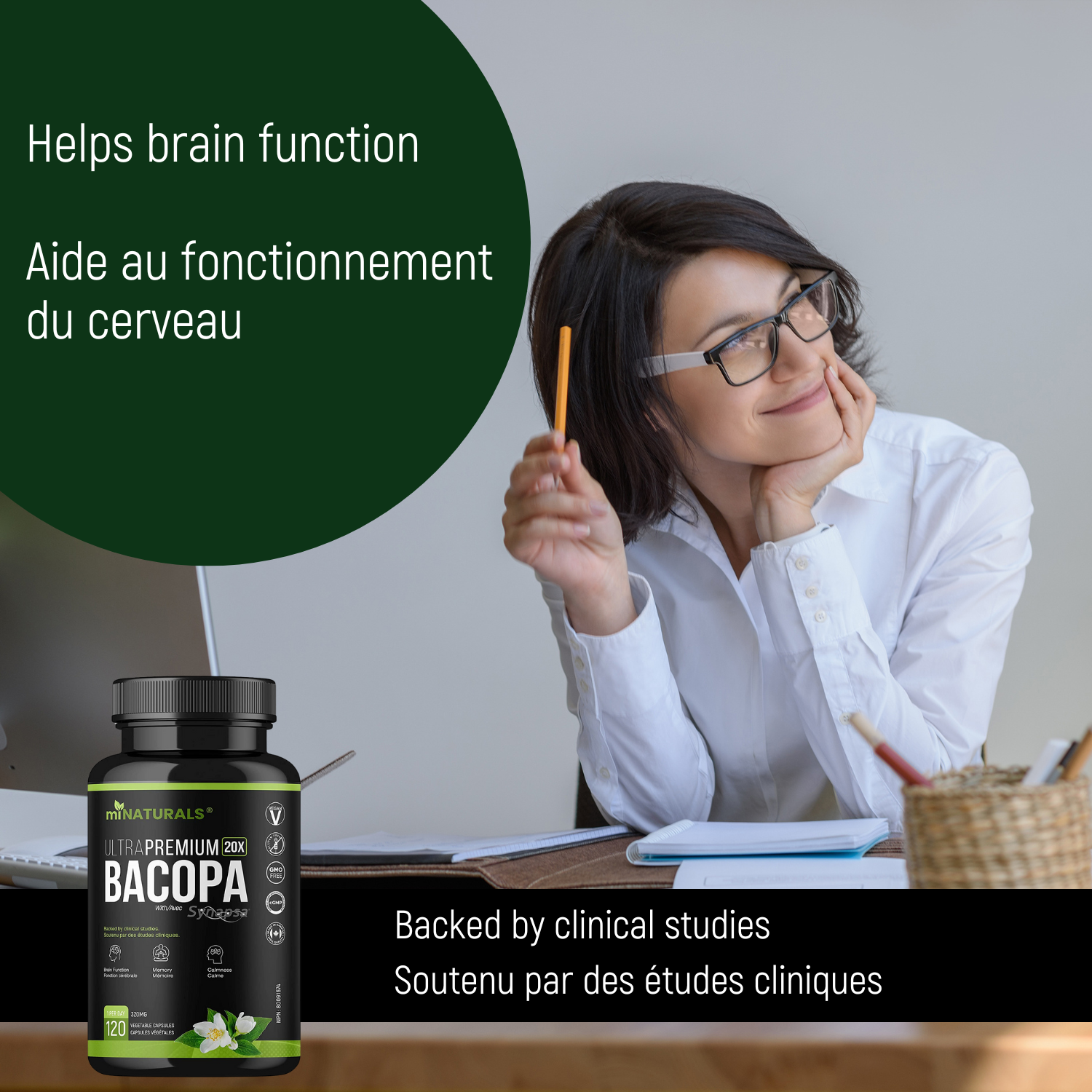 Ultra Premium Bacopa Monnieri with Synapsa