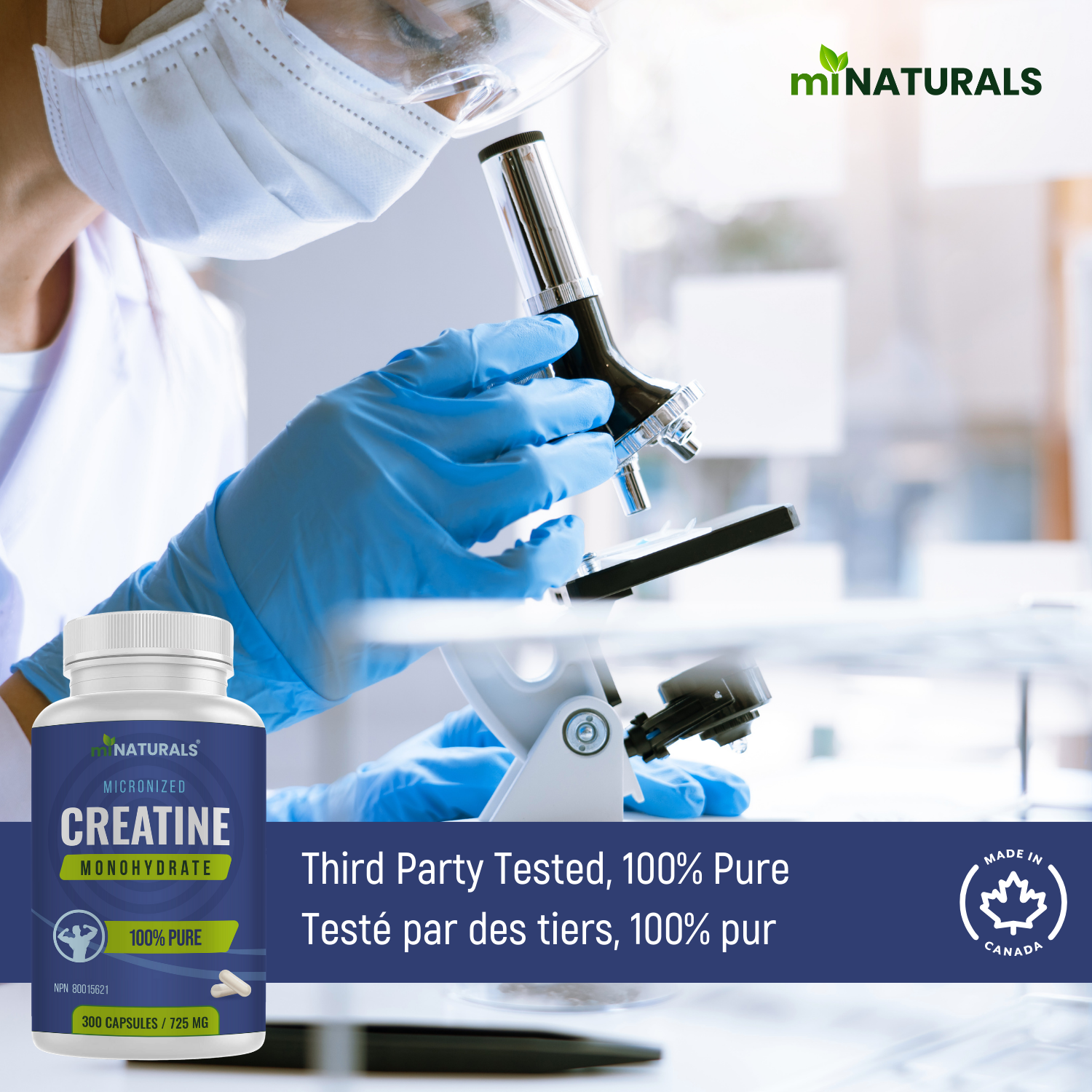 Micronized Creatine Monohydrate Capsules - 300 Capsules