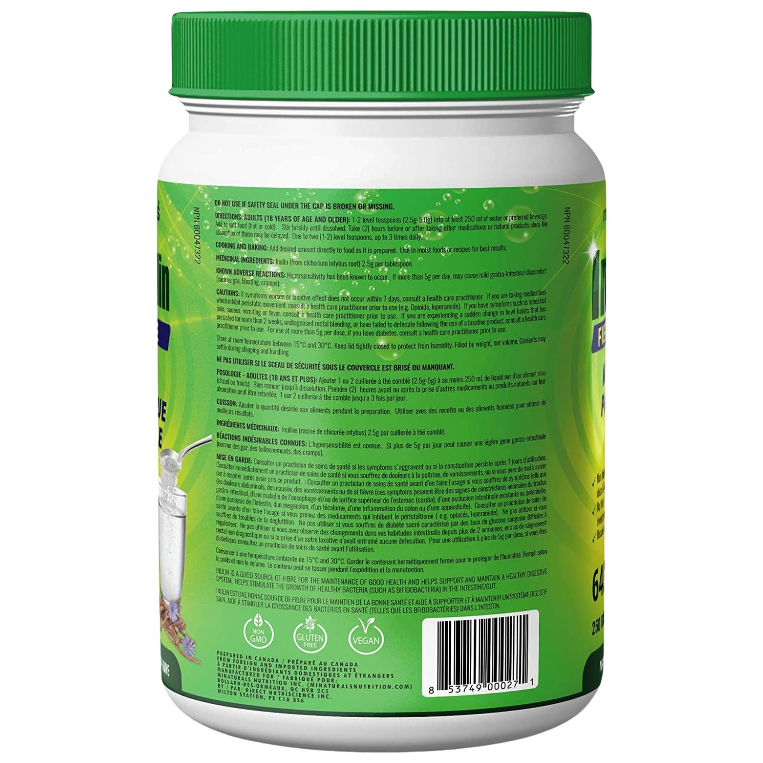 Inulin Fiber Powder - 648 grams