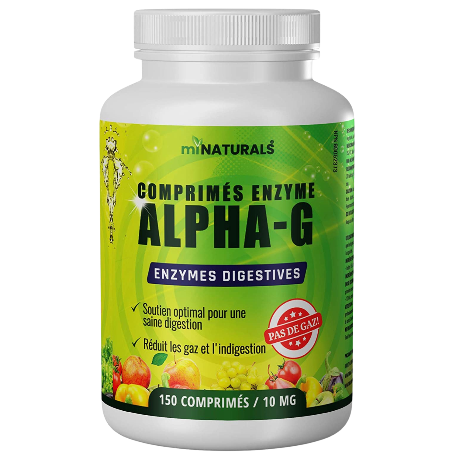 Alpha-G for Gas Relief - 150 Tablets