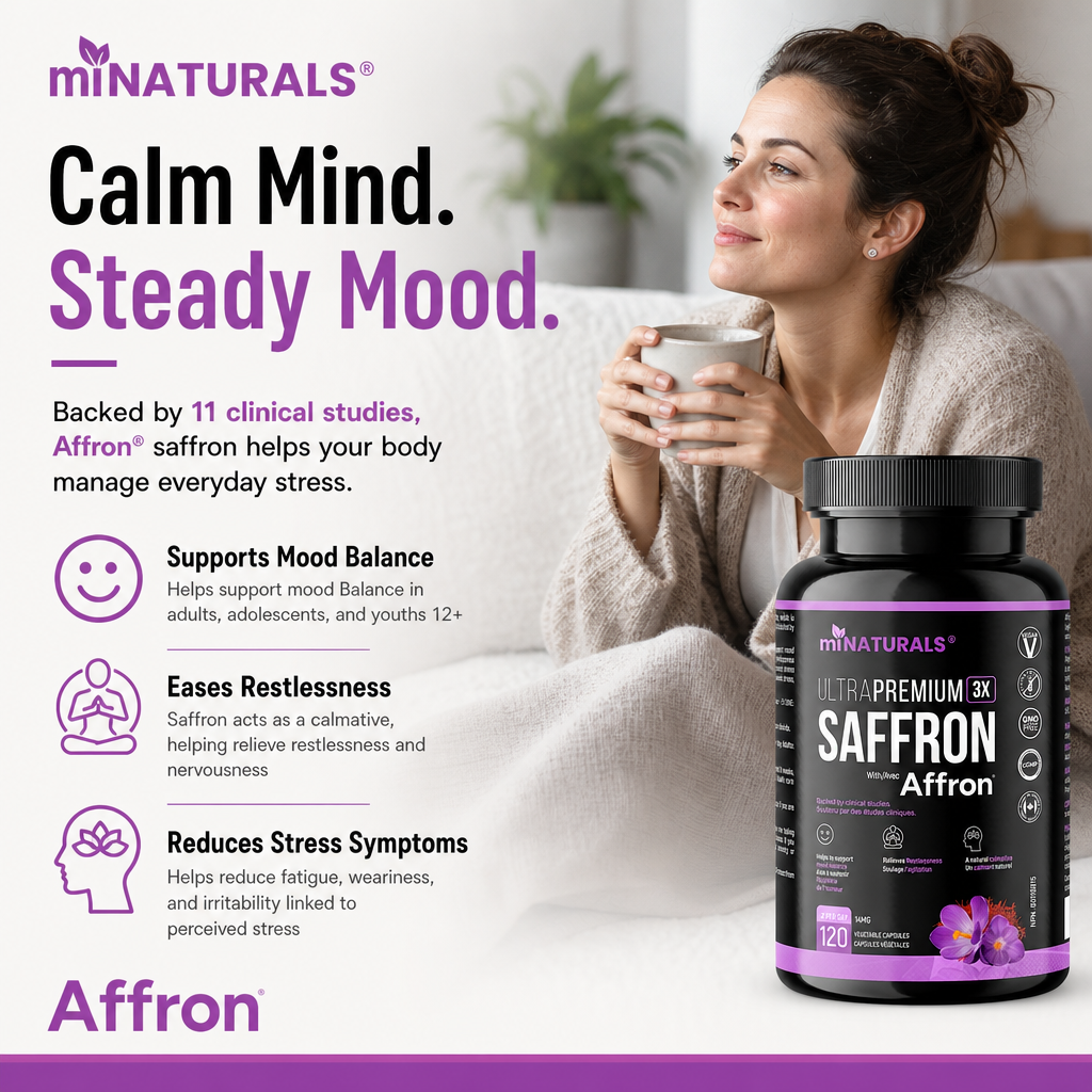 Safran Ultra Premium avec Affron - Un supplément scientifique pour l'équilibre de l'humeur et le soutien au stress