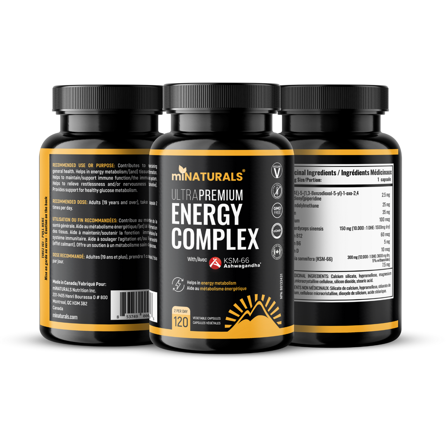 Ultra Premium Energy Complex with Ashwagandha KSM-66