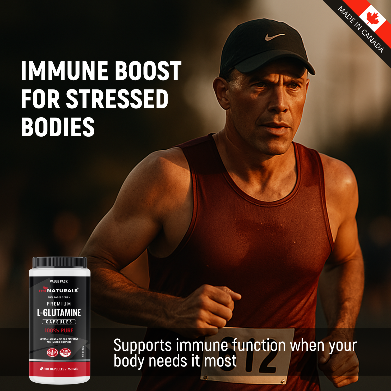L-Glutamine Capsules - 500 Capsules - VALUE PACK