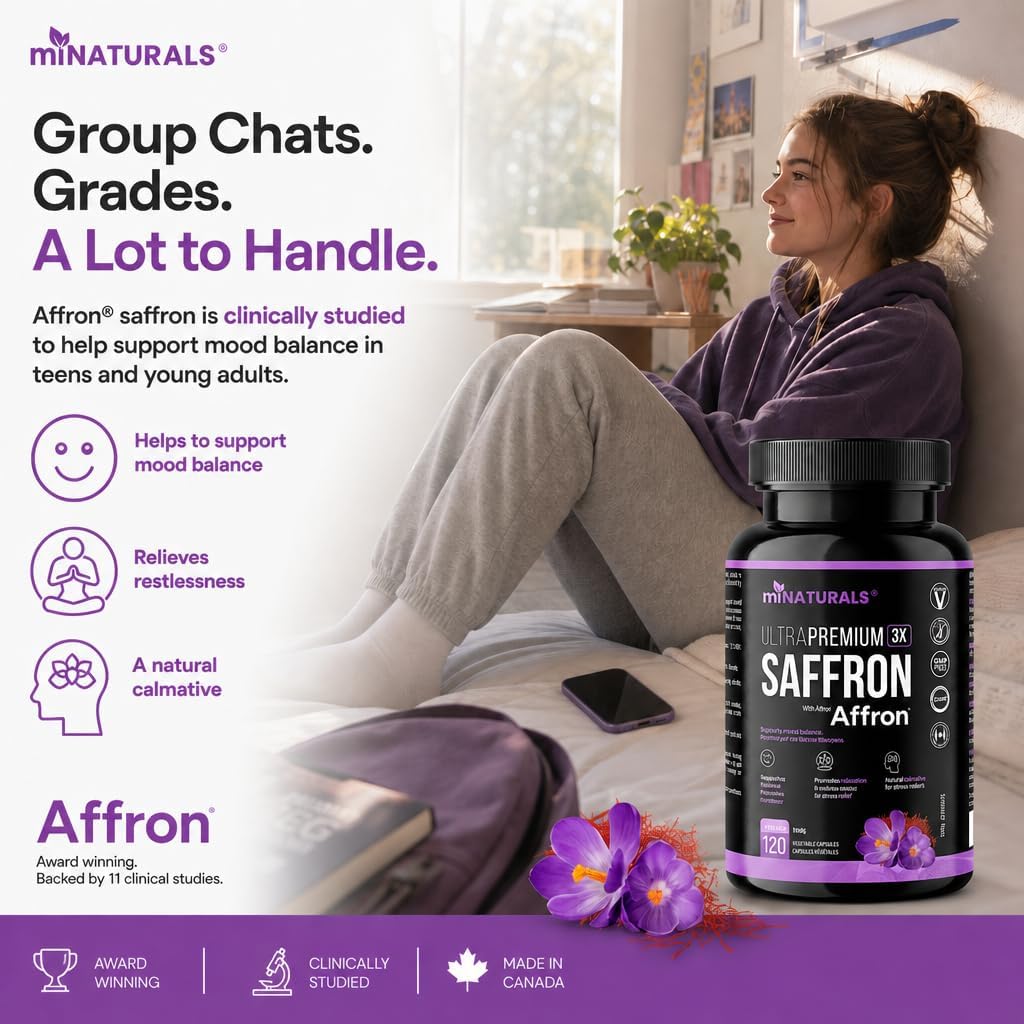 Safran Ultra Premium avec Affron - Un supplément scientifique pour l'équilibre de l'humeur et le soutien au stress