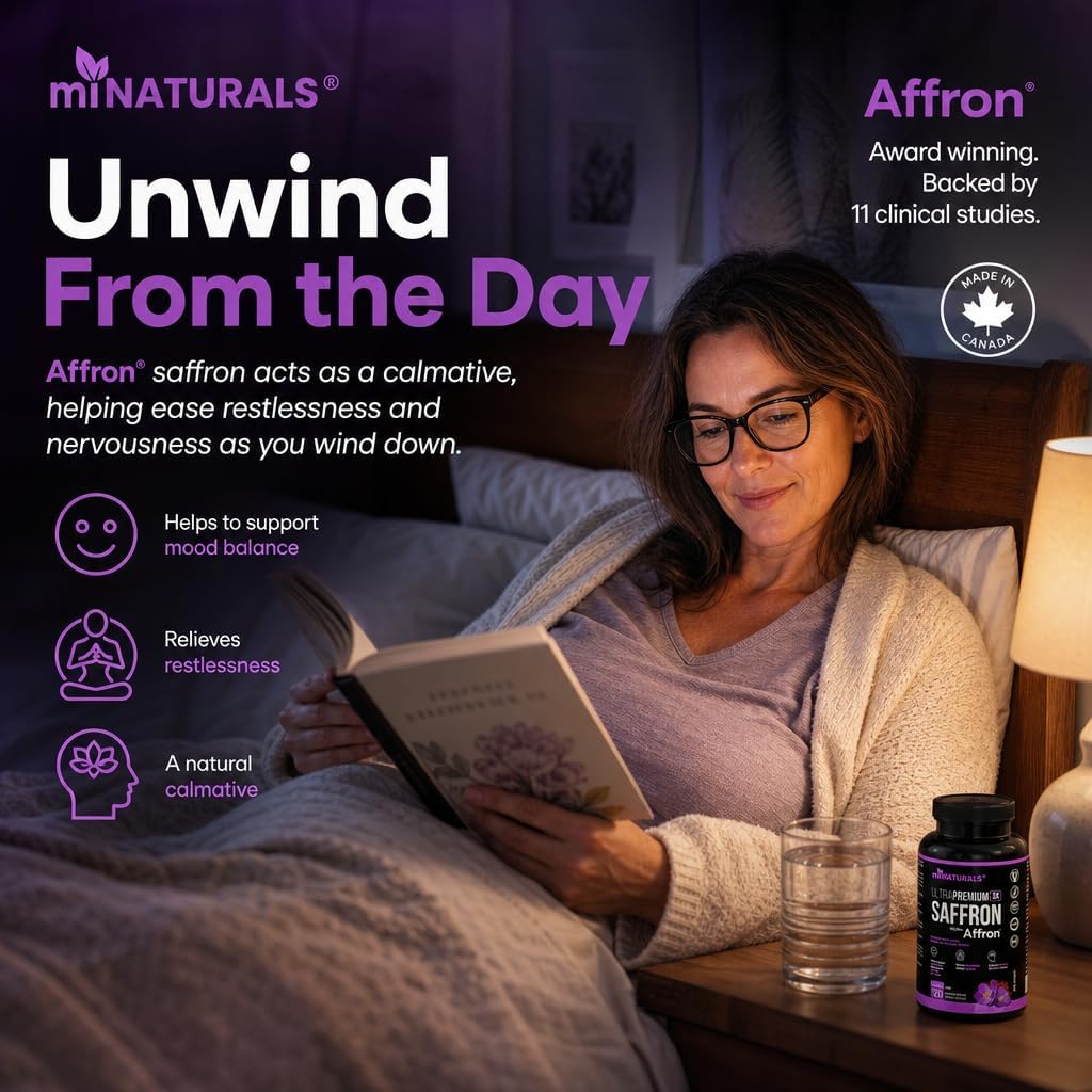 Safran Ultra Premium avec Affron - Un supplément scientifique pour l'équilibre de l'humeur et le soutien au stress