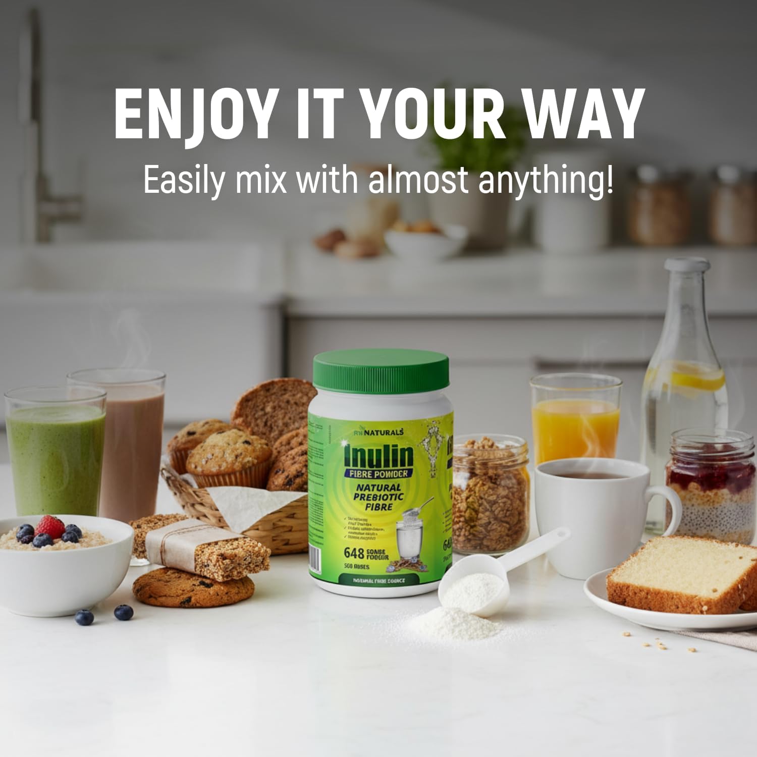 Inulin Fiber Powder - 648 grams