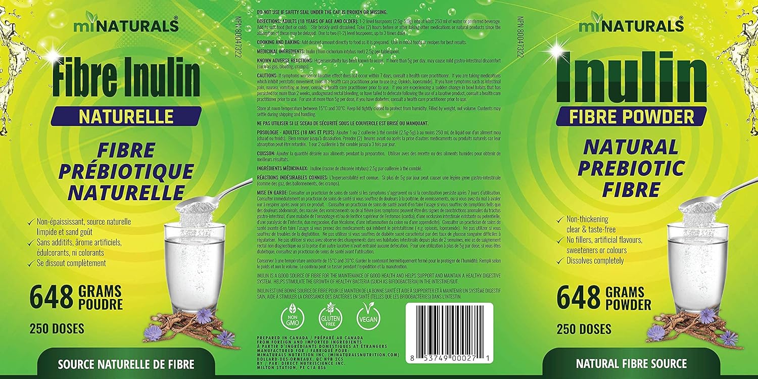 Inulin Fiber Powder - 648 grams
