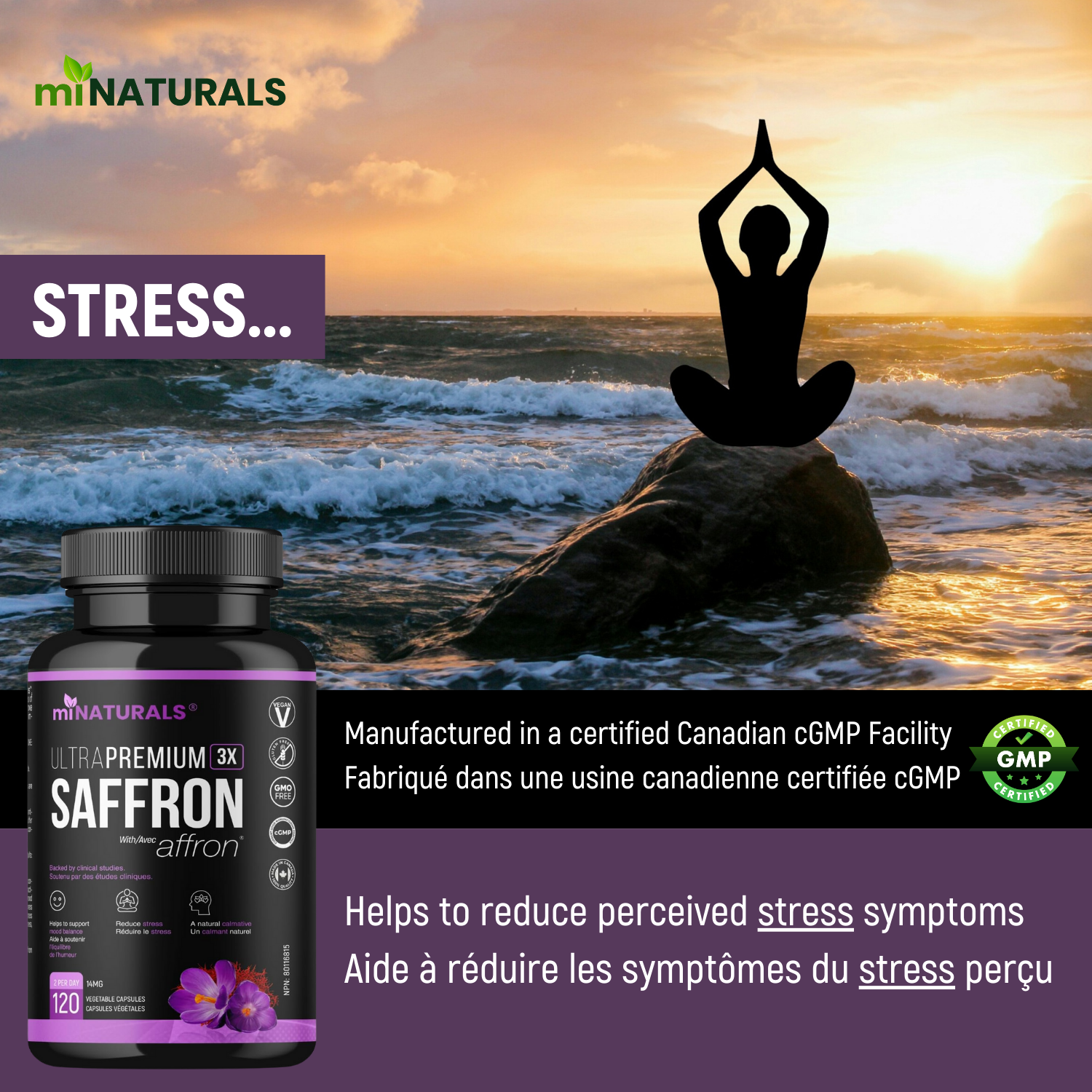 Safran Ultra Premium avec Affron - Un supplément scientifique pour l'équilibre de l'humeur et le soutien au stress