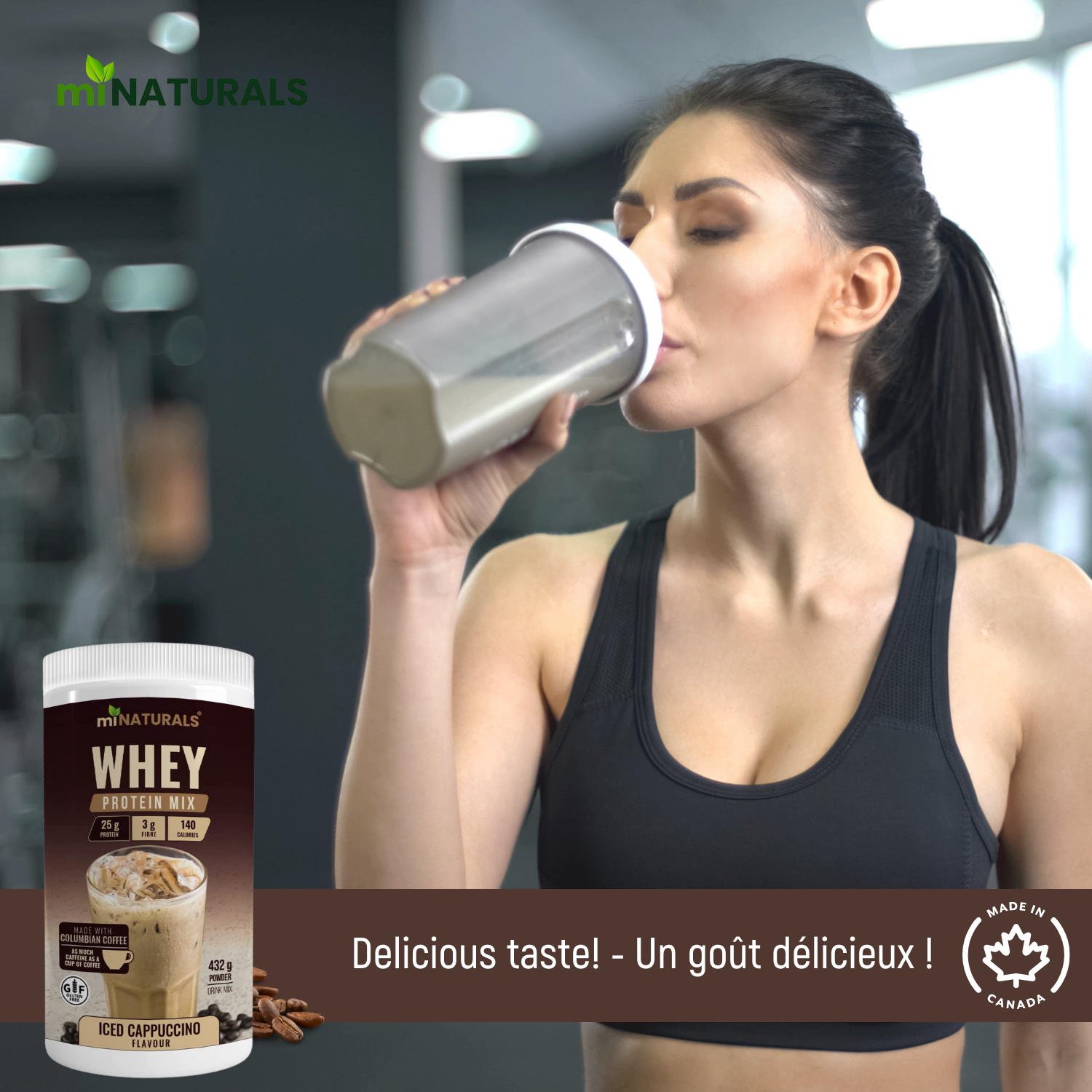 Whey High Protein Drink Mix - Iced Cappuccino Flavour