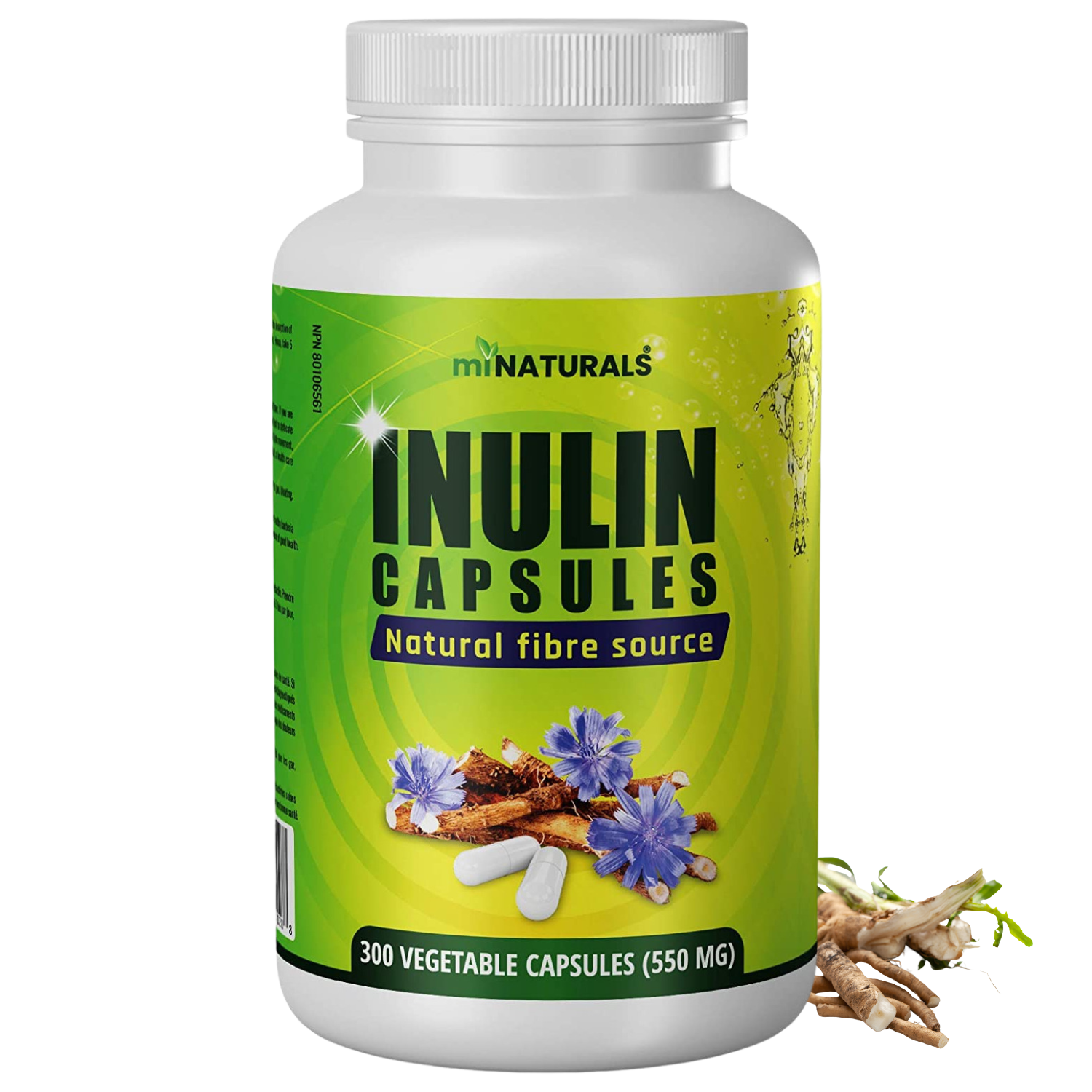 Inulin Fiber Capsules - 300 Veggie Capsules