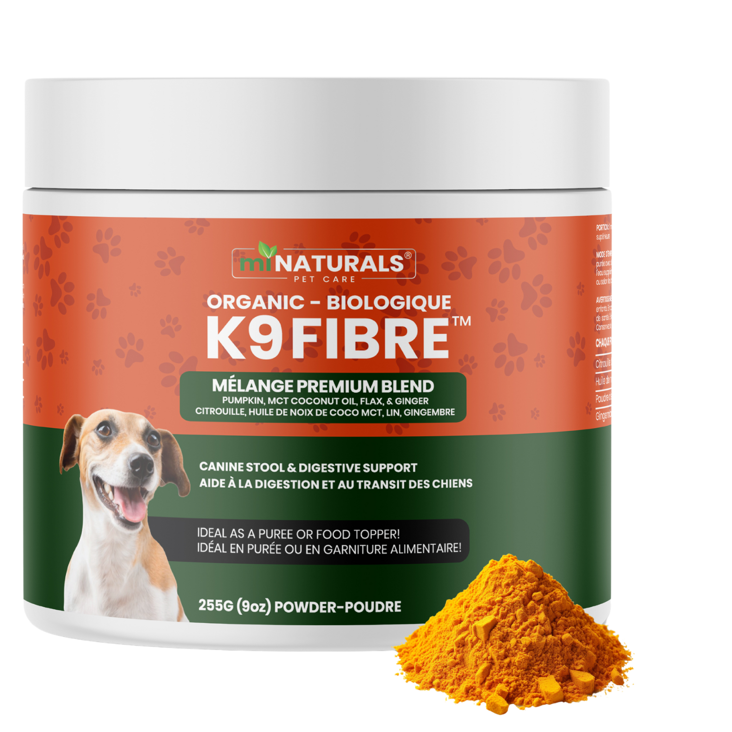 Premium Organic K9 Pumpkin Powder 9 oz (255 grams)