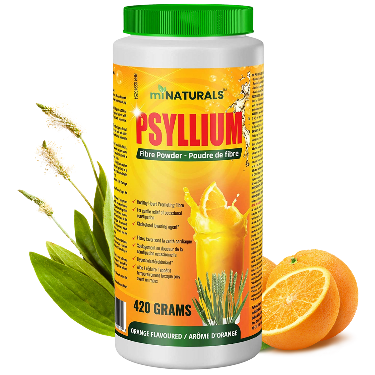 Psyllium Husk Powder Orange | Digestive Health | miNATURALS