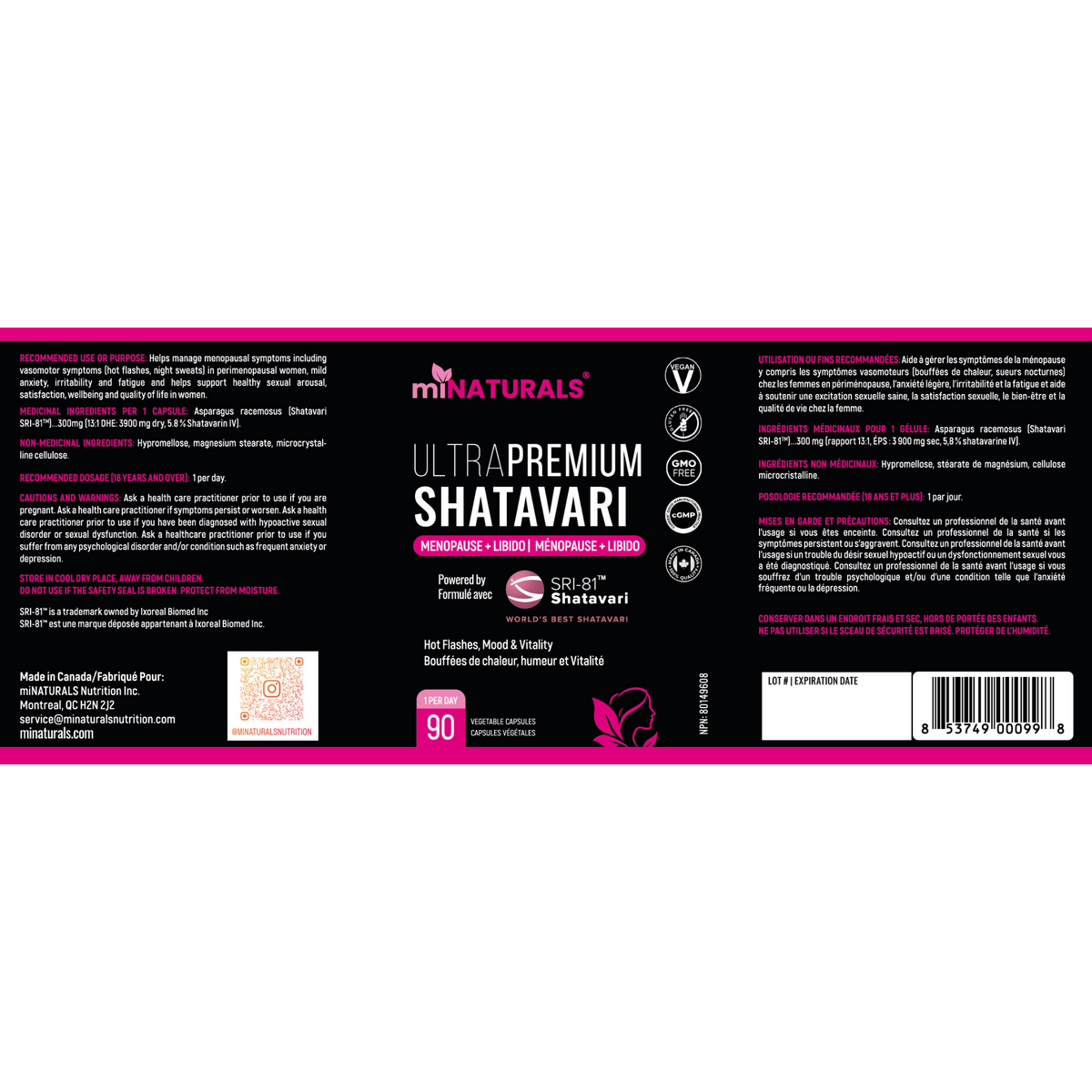 Ultra Premium Shatavari with SRI-81