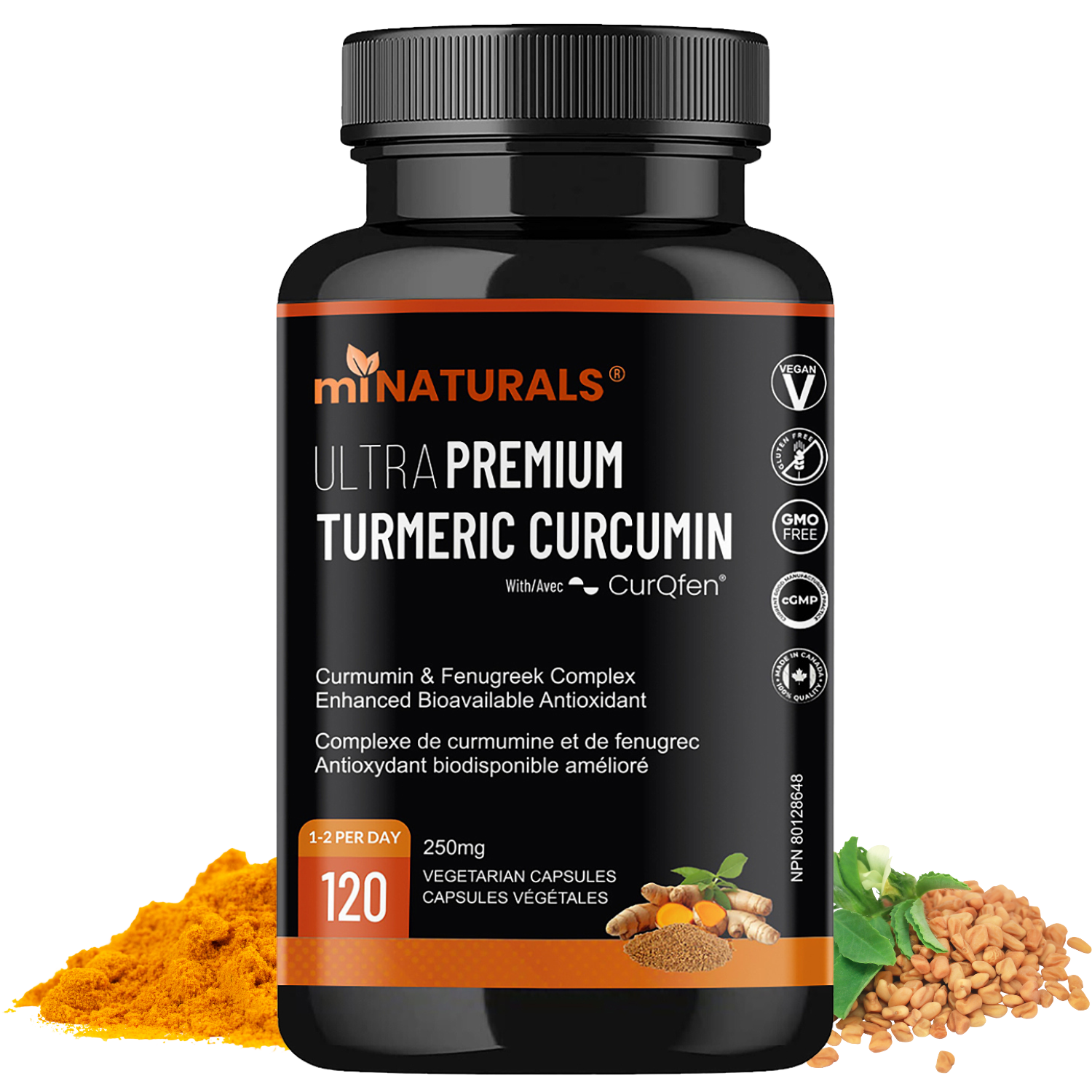 Curcumine de curcuma ultra premium avec CurQfen